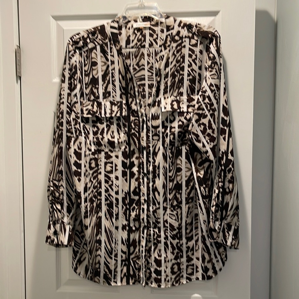 Calvin Klein tunic button up shirt 2X